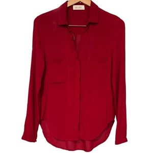 Bella Dahl red blouse.